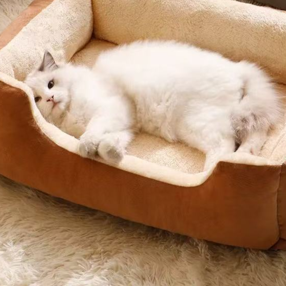 Minimalist Plush Pet Bed