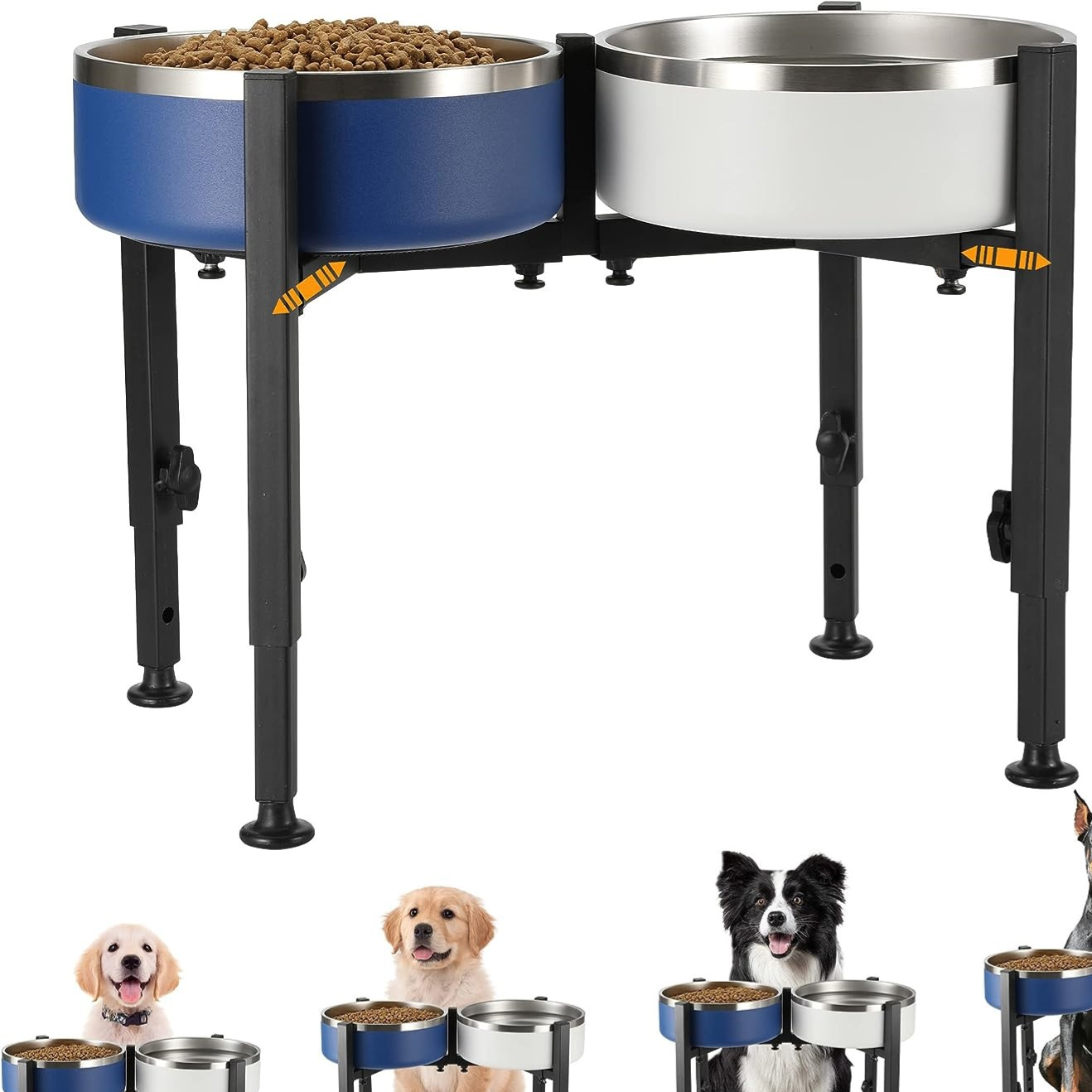 Soporte Elevado Ajustable para Comederos