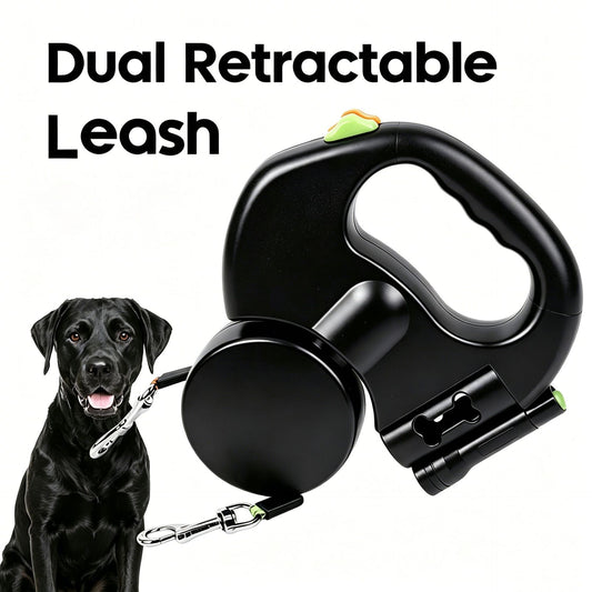 Retractable Dual Dog Leash
