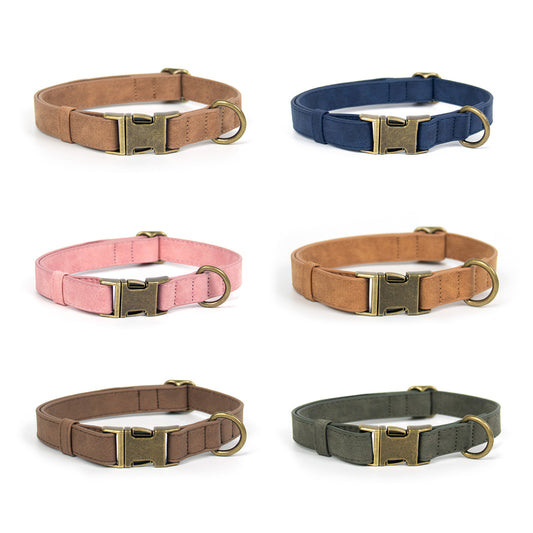Retro Dog Collar and Leash Set