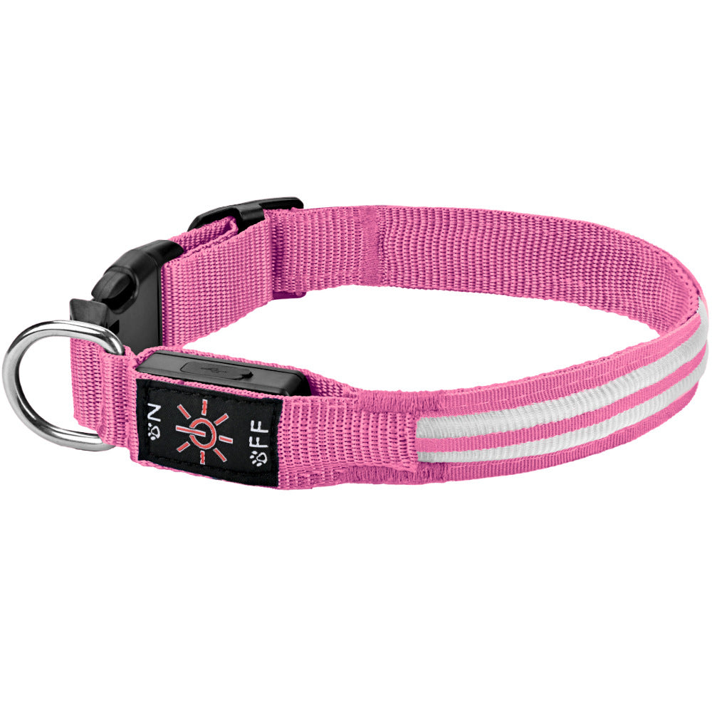 Collar LED Recargable para Perros – Visibilidad Nocturna